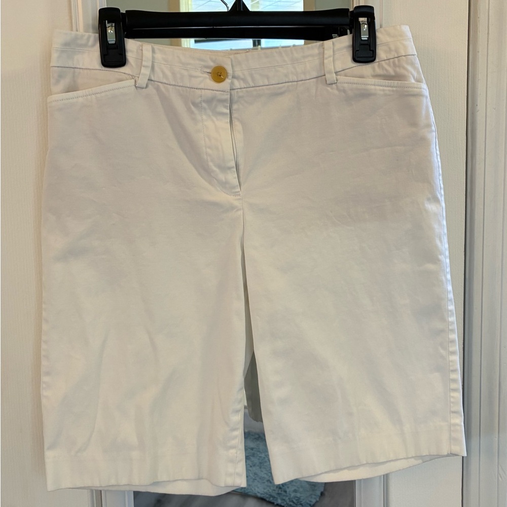 Talbots Women's White Bermuda Shorts
